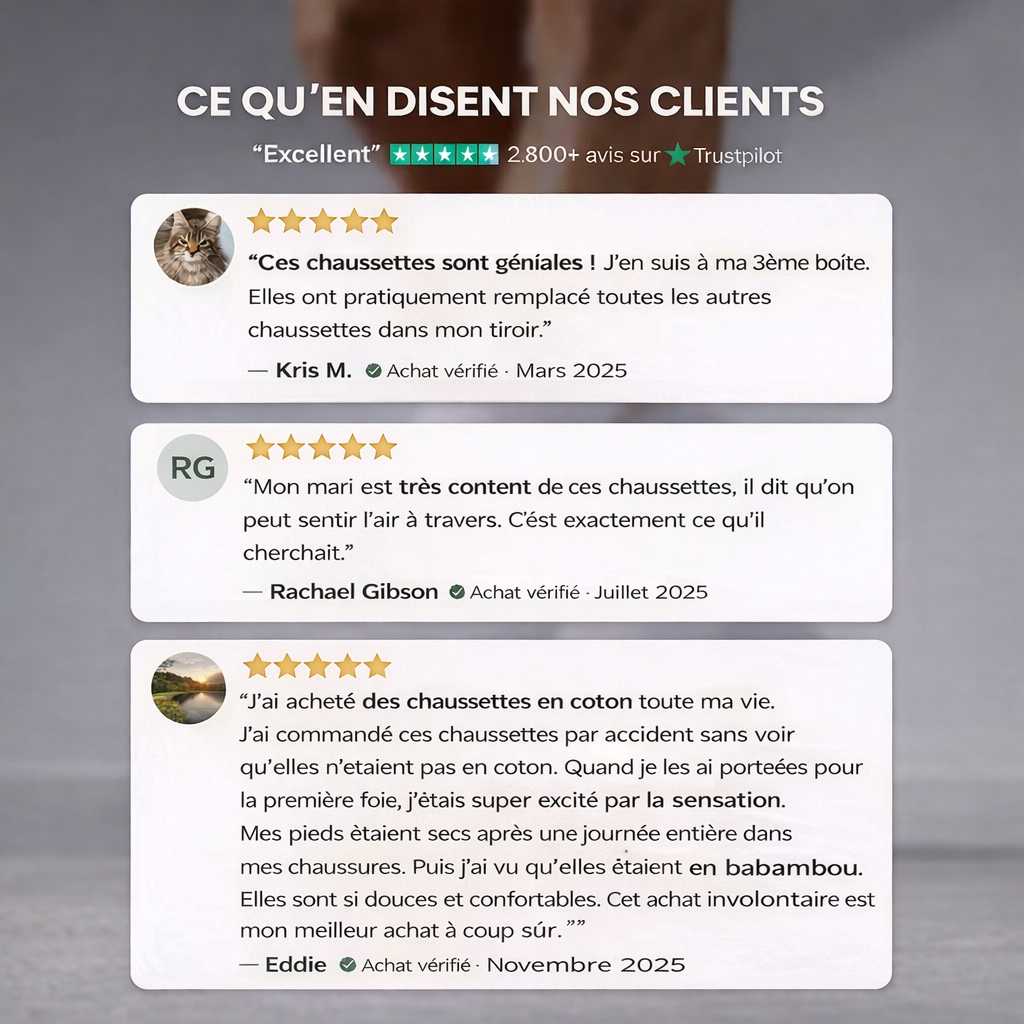 Pure fiber - CHAUSSETTES HAUTES EN FIBRE DE BAMBOU PREMIUM