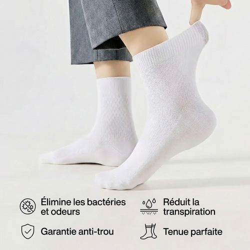 Pure fiber - CHAUSSETTES HAUTES EN FIBRE DE BAMBOU PREMIUM